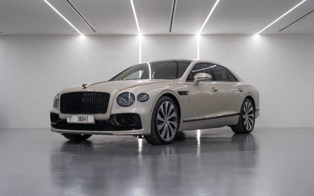 Bentley Flying Spur Black Edition for rent in Dubai