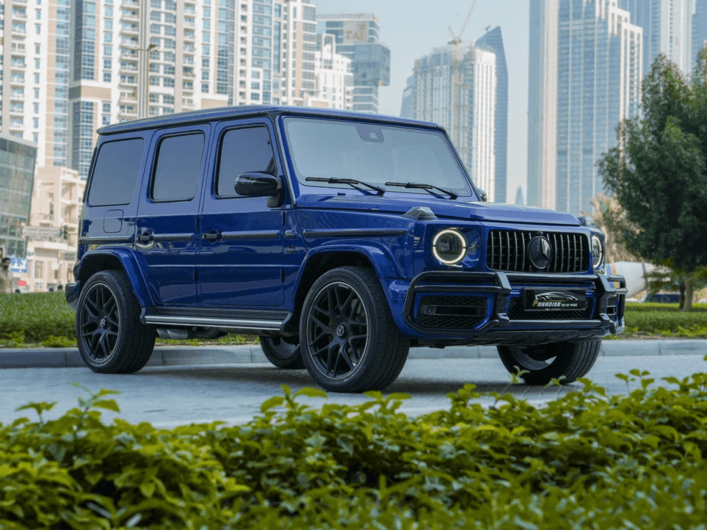Mercedes AMG G63 Double Night Package 2021 for rent in Dubai