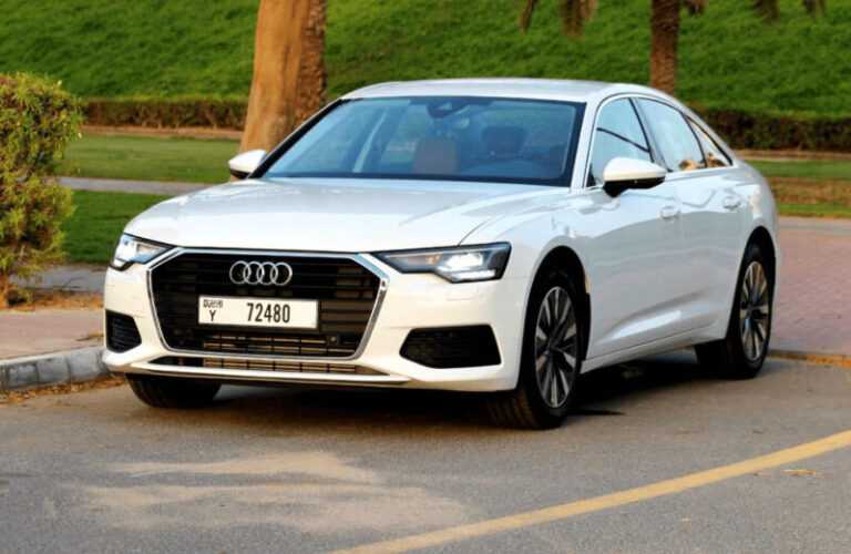 Audi A6 2023 White for rent