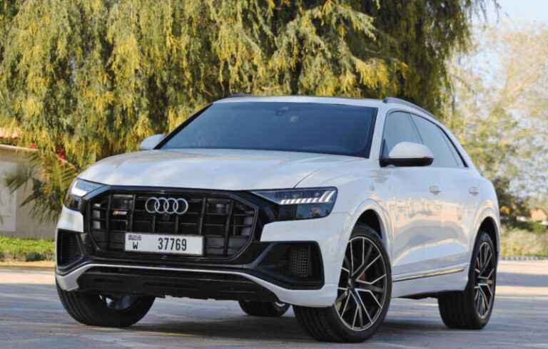 Audi Q8 2021 White for rent