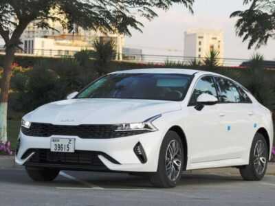 Kia K5 White 2023 — Dubai